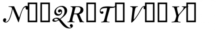 Bell MT SemiBold Italic Alt Font UPPERCASE