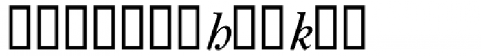Bell MT SemiBold Italic Alt Font LOWERCASE