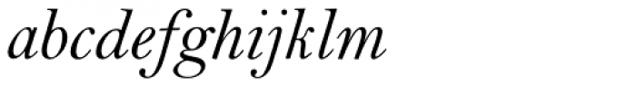 Bell Pro Italic Font LOWERCASE