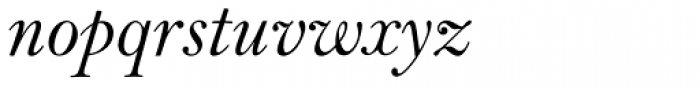 Bell Std Italic Font LOWERCASE