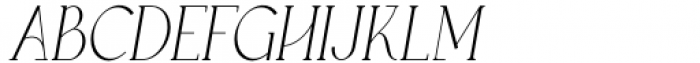 BellMore Light Italic Font UPPERCASE