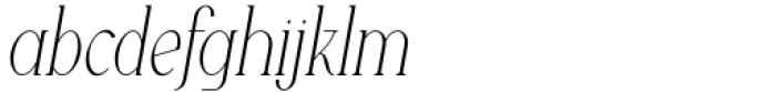 BellMore Light Italic Font LOWERCASE
