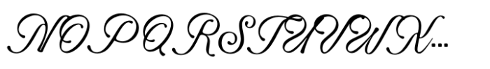Bella Elegante Font UPPERCASE
