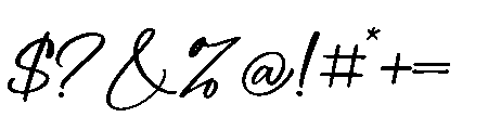 Bellama Signature Font OTHER CHARS