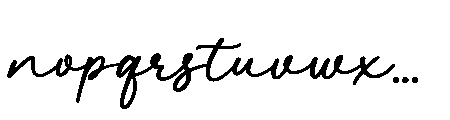 Bellama Signature Font LOWERCASE