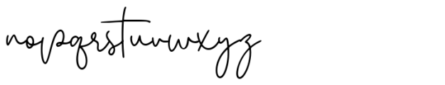 Bellatica Signature Font LOWERCASE