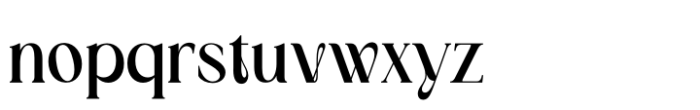 Bellavie Regular Font LOWERCASE