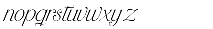 Bellavoir Delight Swash Font LOWERCASE