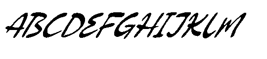 Bellford Dusktime Italic Font UPPERCASE