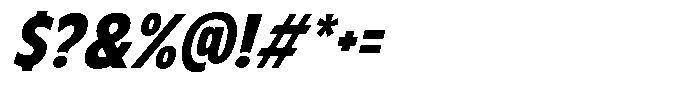 Bellforge Slanted Font OTHER CHARS