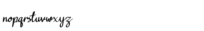 Belliana Font LOWERCASE