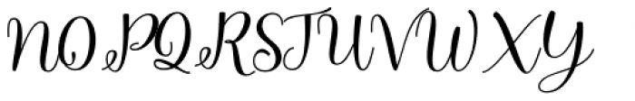 Bellisha Script Regular Font UPPERCASE