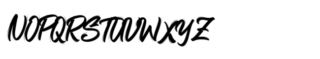 Bellsmore Brush Regular Font UPPERCASE