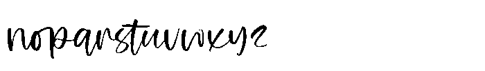 Bellsshake Regular Font LOWERCASE