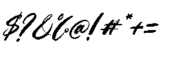 Bellustro Clean Italic Font OTHER CHARS