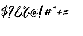 Bellustro - Clean Regular Font OTHER CHARS