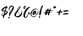 Bellustro Regular Font OTHER CHARS