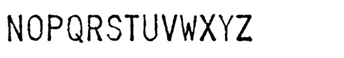 Belluto Typewriter Font UPPERCASE