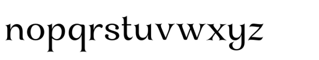 Bellvoire Display Regular Font LOWERCASE
