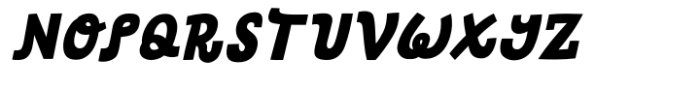 Belly Snack Italic Font UPPERCASE