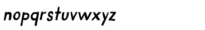 Belly Swing Italic Font LOWERCASE