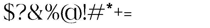 Bellyna Tuberos Regular Font OTHER CHARS