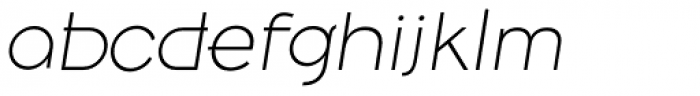 Belong Sans Extra Light Italic Font LOWERCASE