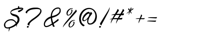 Beloved Grace One Font OTHER CHARS