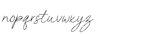 Belrose Cavellier Script Regular Font LOWERCASE