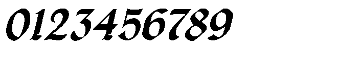 Beltino Slant Font OTHER CHARS