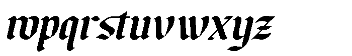Beltino Slant Font LOWERCASE