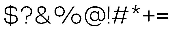 Belure Extra Light Font OTHER CHARS