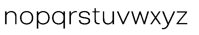 Belure Extra Light Font LOWERCASE