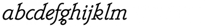 Belwe Mono Std Italic Font LOWERCASE