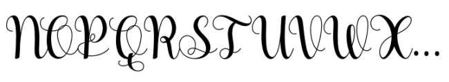 Belyna Font UPPERCASE