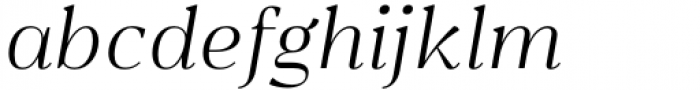 Belynos Light Italic Font LOWERCASE