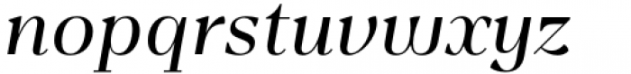 Belynos Semi Light Italic Font LOWERCASE