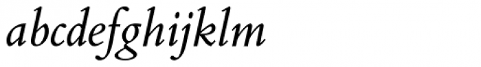 Bembo Book Italic Font LOWERCASE