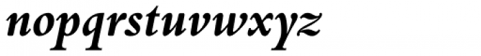 Bembo Book Pro Bold Italic Font LOWERCASE