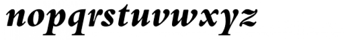 Bembo ExtraBold Italic Font LOWERCASE