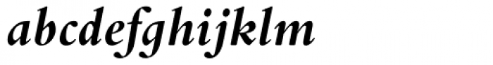 Bembo Infant Bold Italic Font LOWERCASE