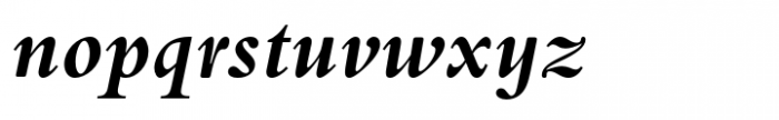 Bembo Infant Infant Bold Italic Font LOWERCASE