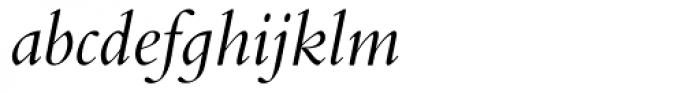 Bembo Infant Italic Font LOWERCASE