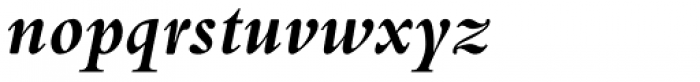 Bembo Pro Bold Italic Font LOWERCASE
