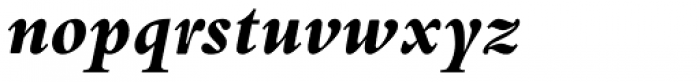 Bembo Pro ExtraBold Italic Font LOWERCASE