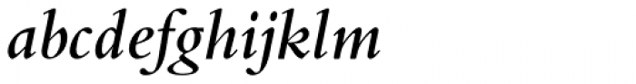 Bembo Pro SemiBold Italic Font LOWERCASE
