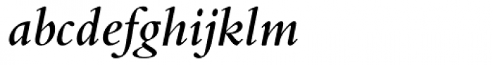 Bembo SemiBold Italic Font LOWERCASE