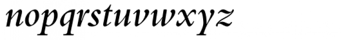 Bembo SemiBold Italic Font LOWERCASE