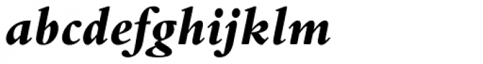 Bembo Std ExtraBold Italic Font LOWERCASE