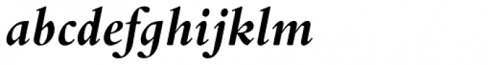 Bembo Std Infant Bold Italic Font LOWERCASE